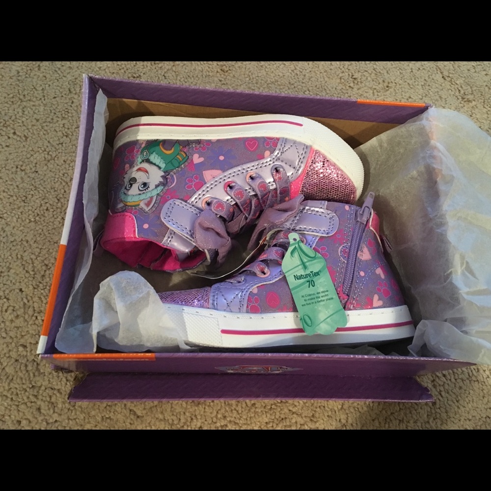 Size 10 toddler girl’s Paw Patrol sneakers